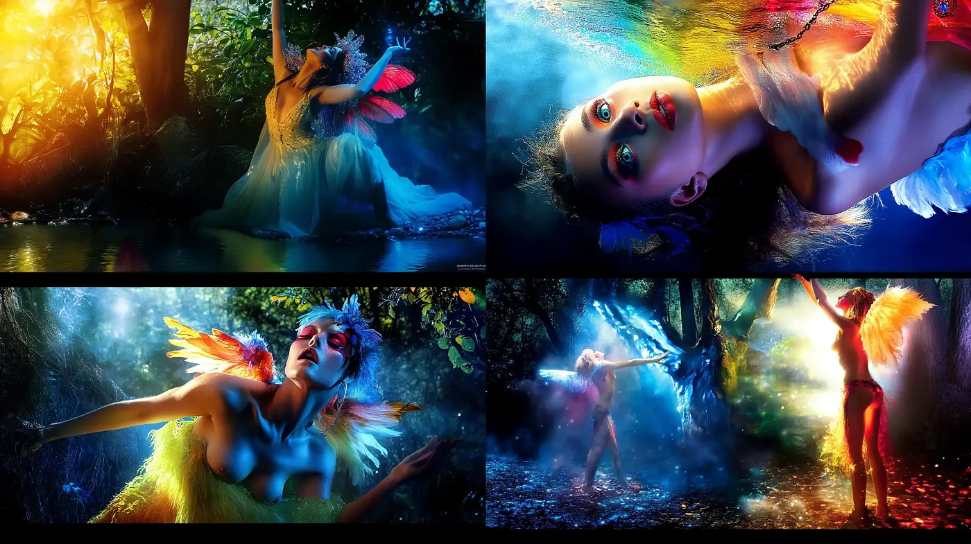 Ethereal Luminescence: A Fantastical Light-Filled Dreamscape - Midjourney sref style