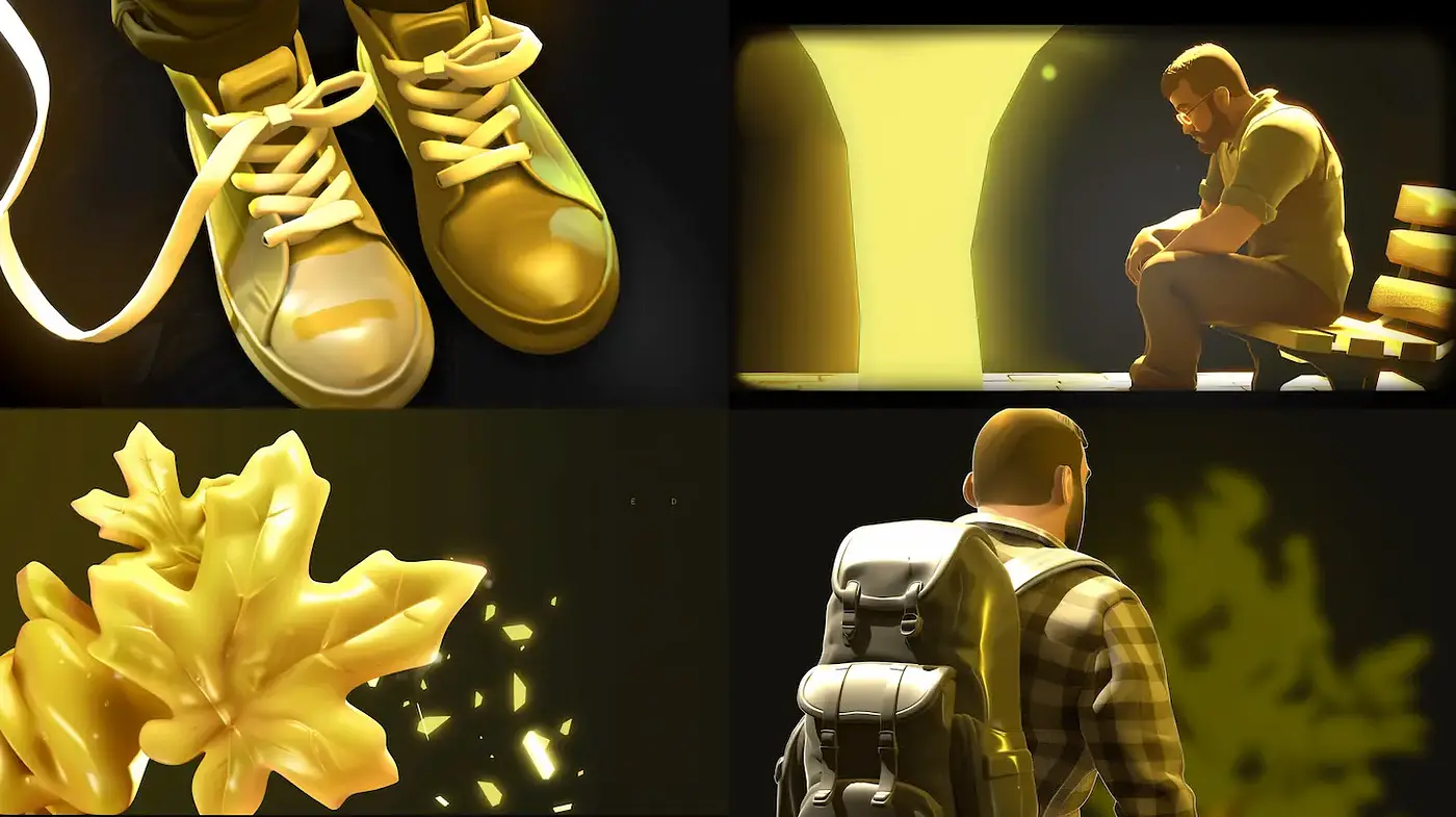 Vibrant and contemplative cartoon-inspired illustration style - Midjourney sref style