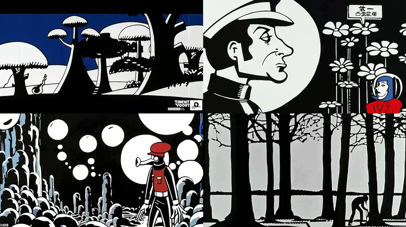 Strikingly Minimalist Visuals with a Monochromatic Palette - Midjourney sref style