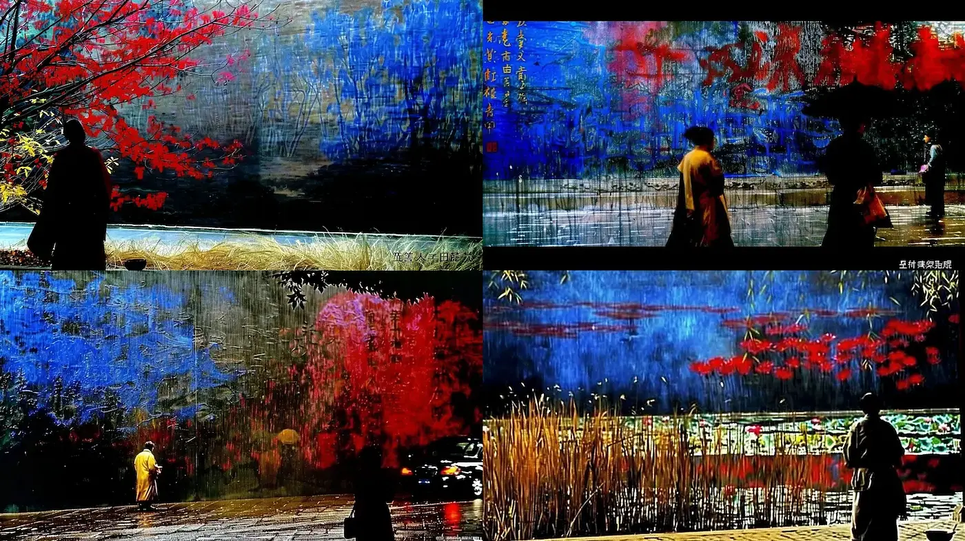 Vibrant Impressionistic Landscape with Contemporary Undertones - Midjourney sref style