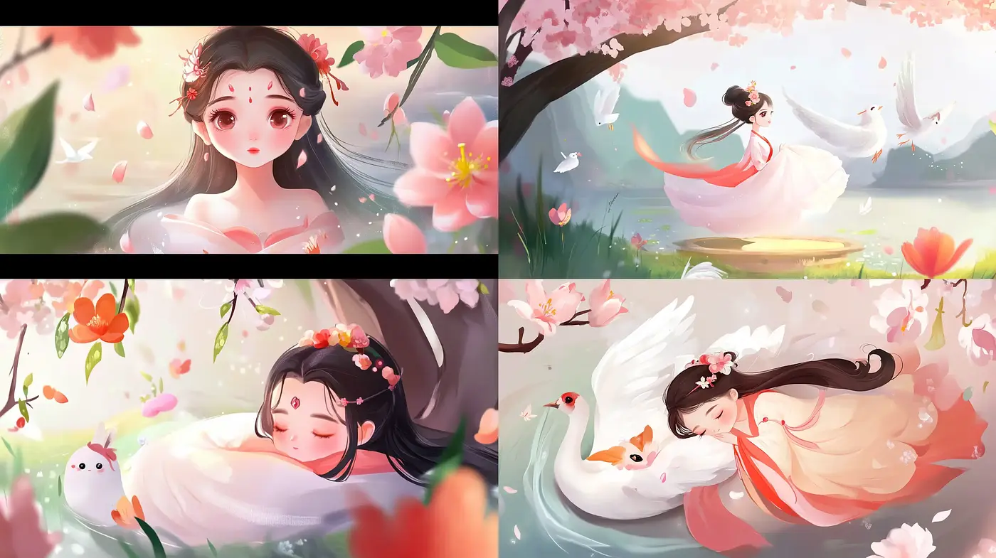 Ethereal Springtime: A Harmonious Blend of Nature and Whimsy - Midjourney sref style