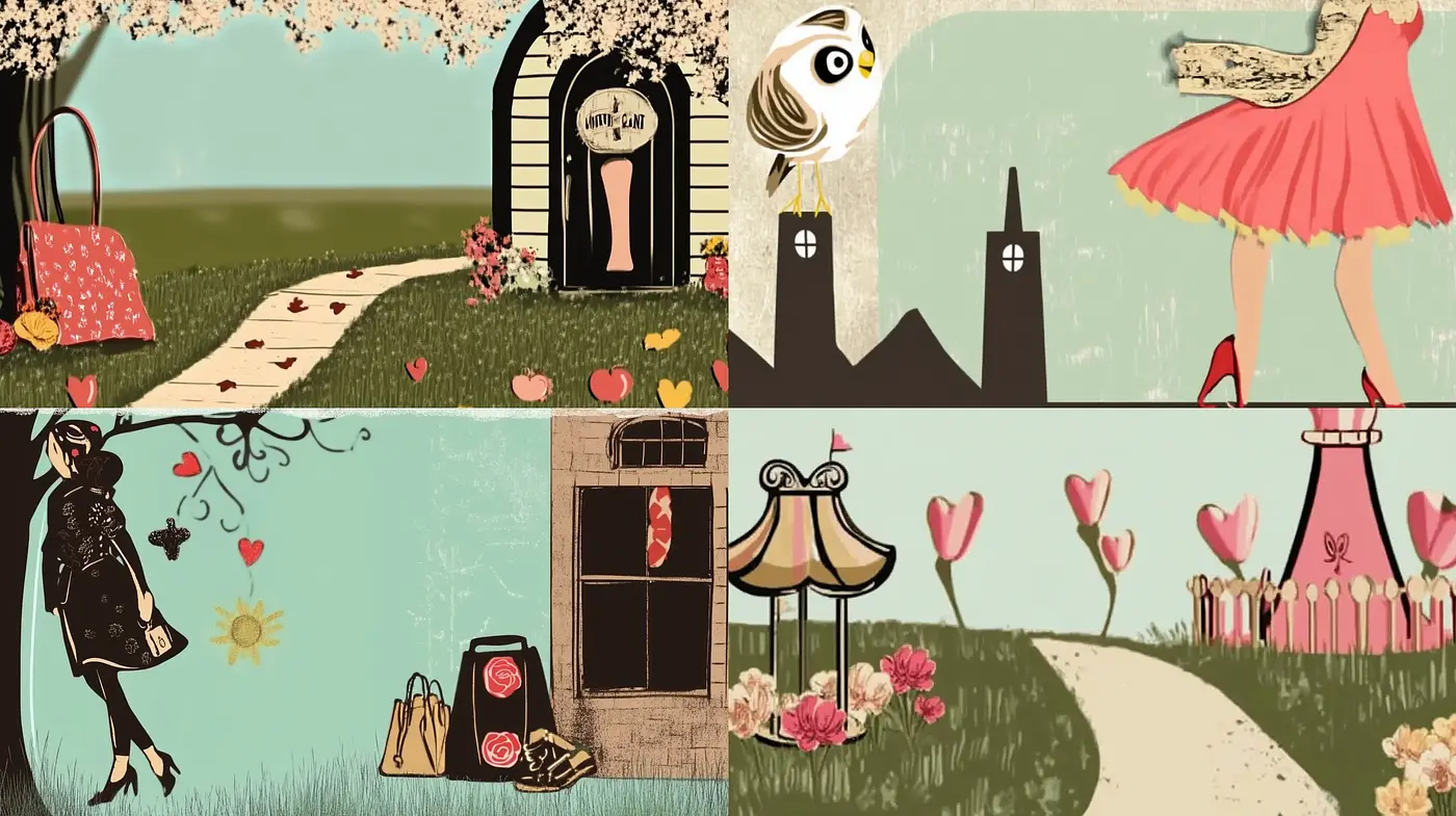 Enchanting Pastel Storybook Illustrative Art - Midjourney sref style