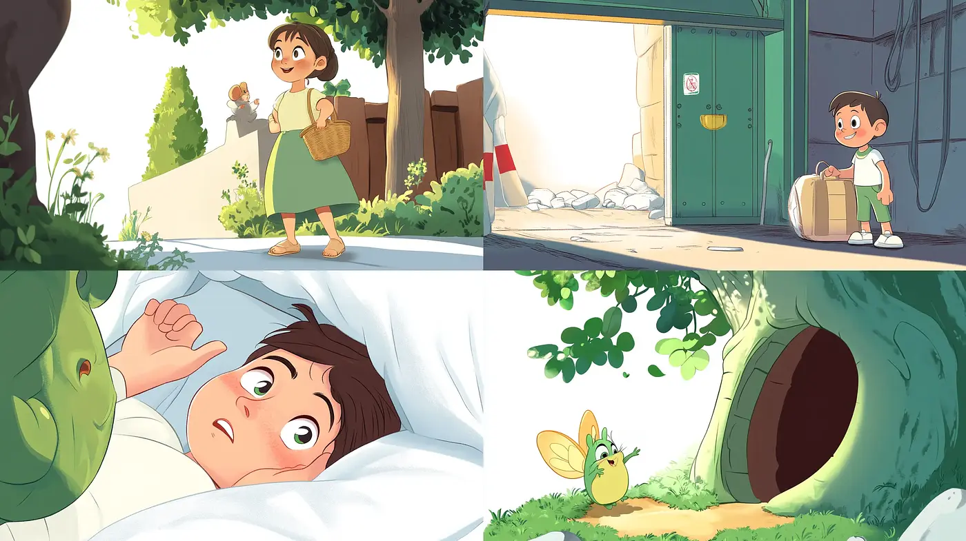 Whimsical Pastel Visions in a Storybook Illustration Style - Midjourney sref style