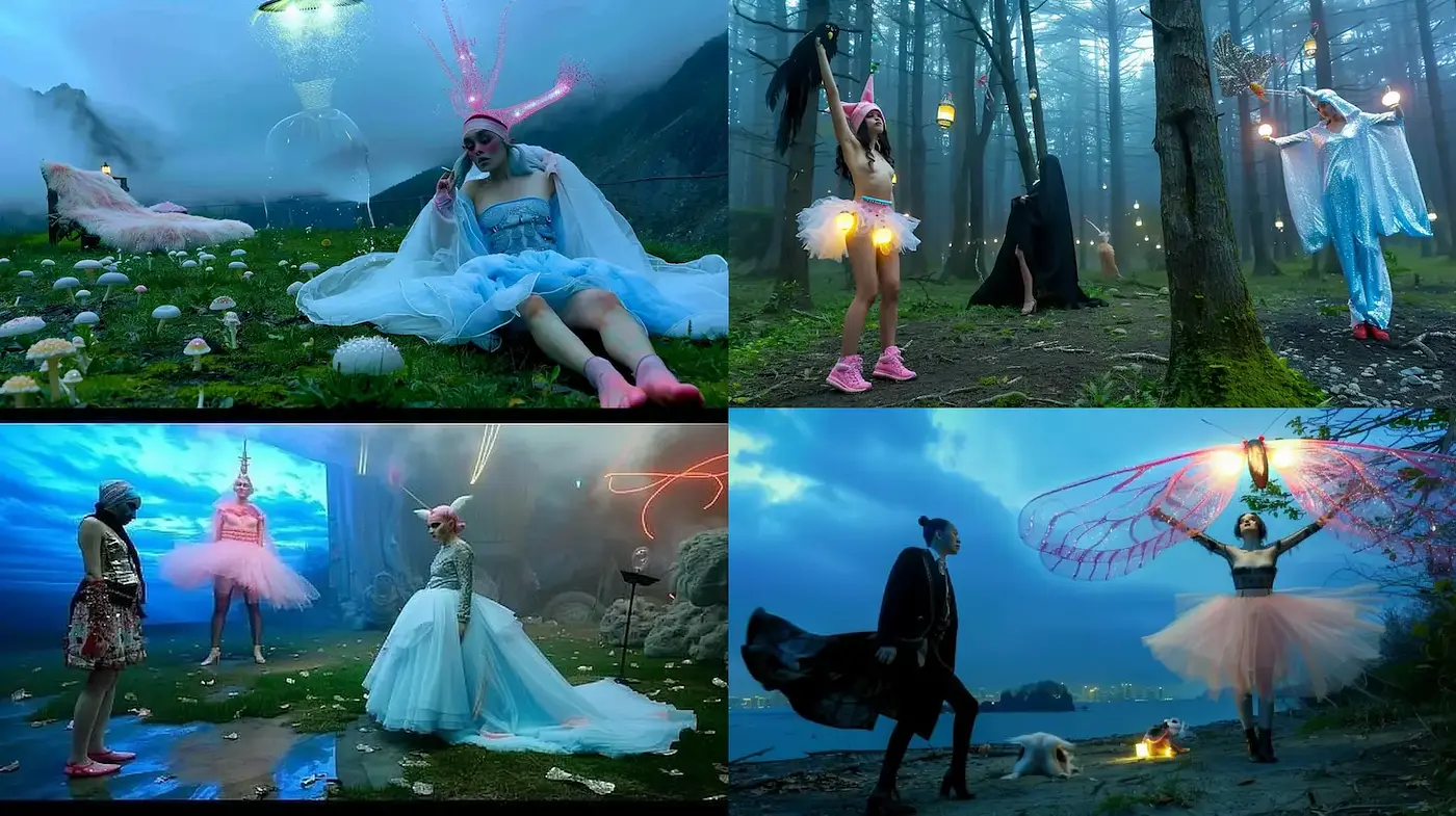 Surreal Fantasy with Ethereal Elements and Whimsical Touches - Midjourney sref style