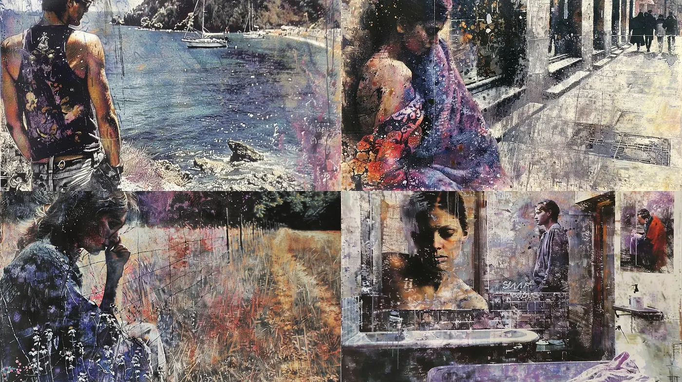 Time-Worn Elegance: A Fusion of Impressionistic Textures and Softened Reality - Midjourney sref style