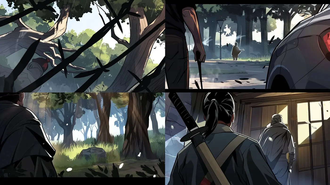 Serene Animated Harmony: A Study in Consistent Comic-like Digitally Crafted Scenes - Midjourney sref style