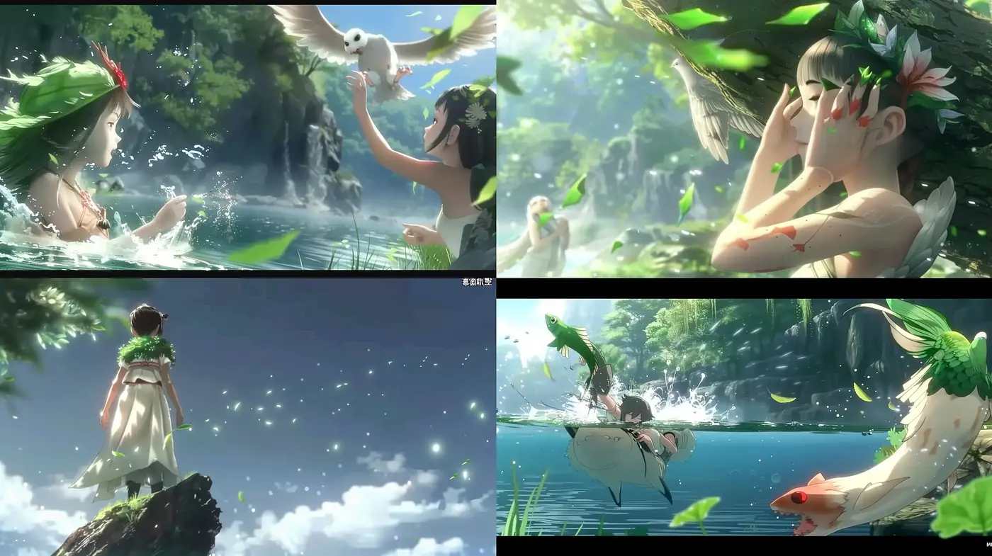 Ethereal Nature-Inspired Fantasia with Anime Essence - Midjourney sref style
