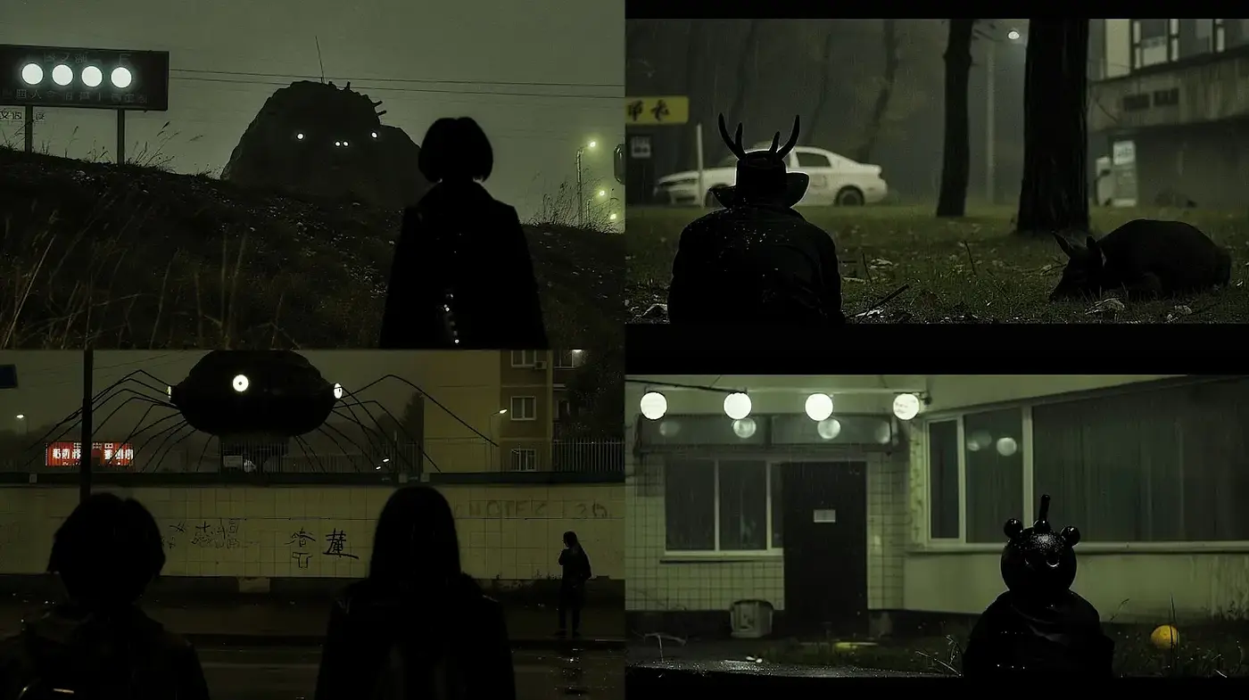 Atmospheric and Surreal Depictions with a Dystopian Edge - Midjourney sref style