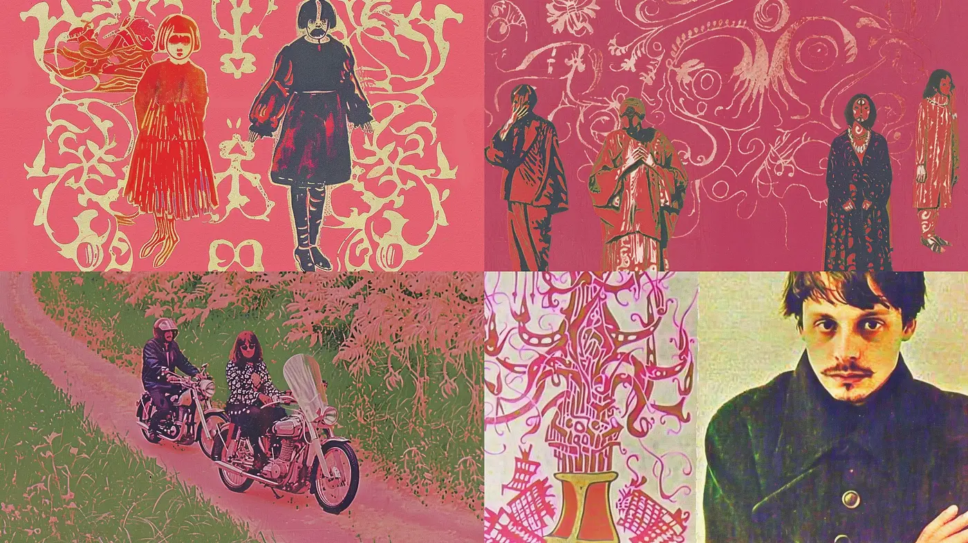 Psychedelic Nostalgia with a Modern Twist - Midjourney sref style