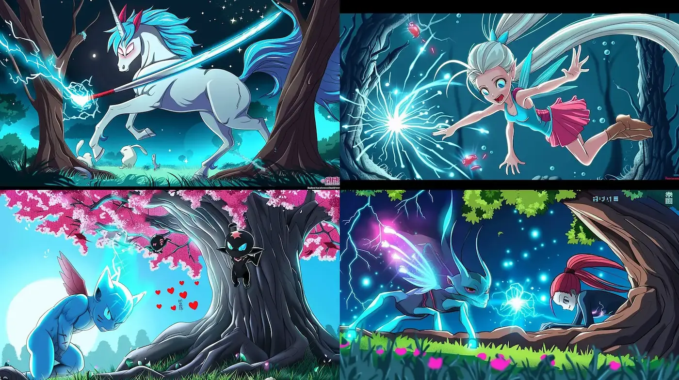Whimsical Fantasy Illustrations with Enchanted Elements and Vibrant Colors - Midjourney sref style