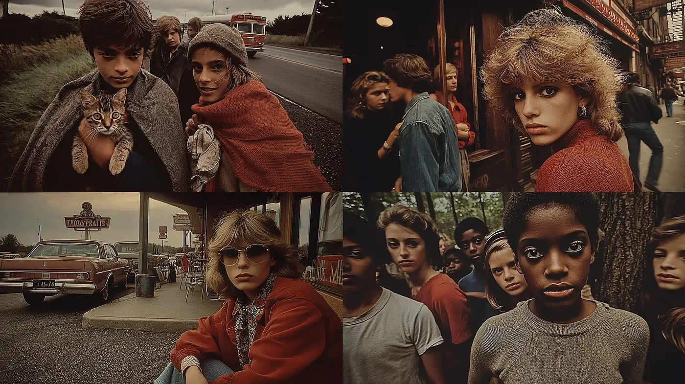Nostalgic and Atmospheric Portraits with Cinematic Quality - Midjourney sref style