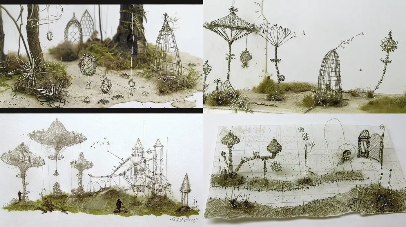 Whimsical and Ethereal Nature-Inspired Architecture - Midjourney sref style