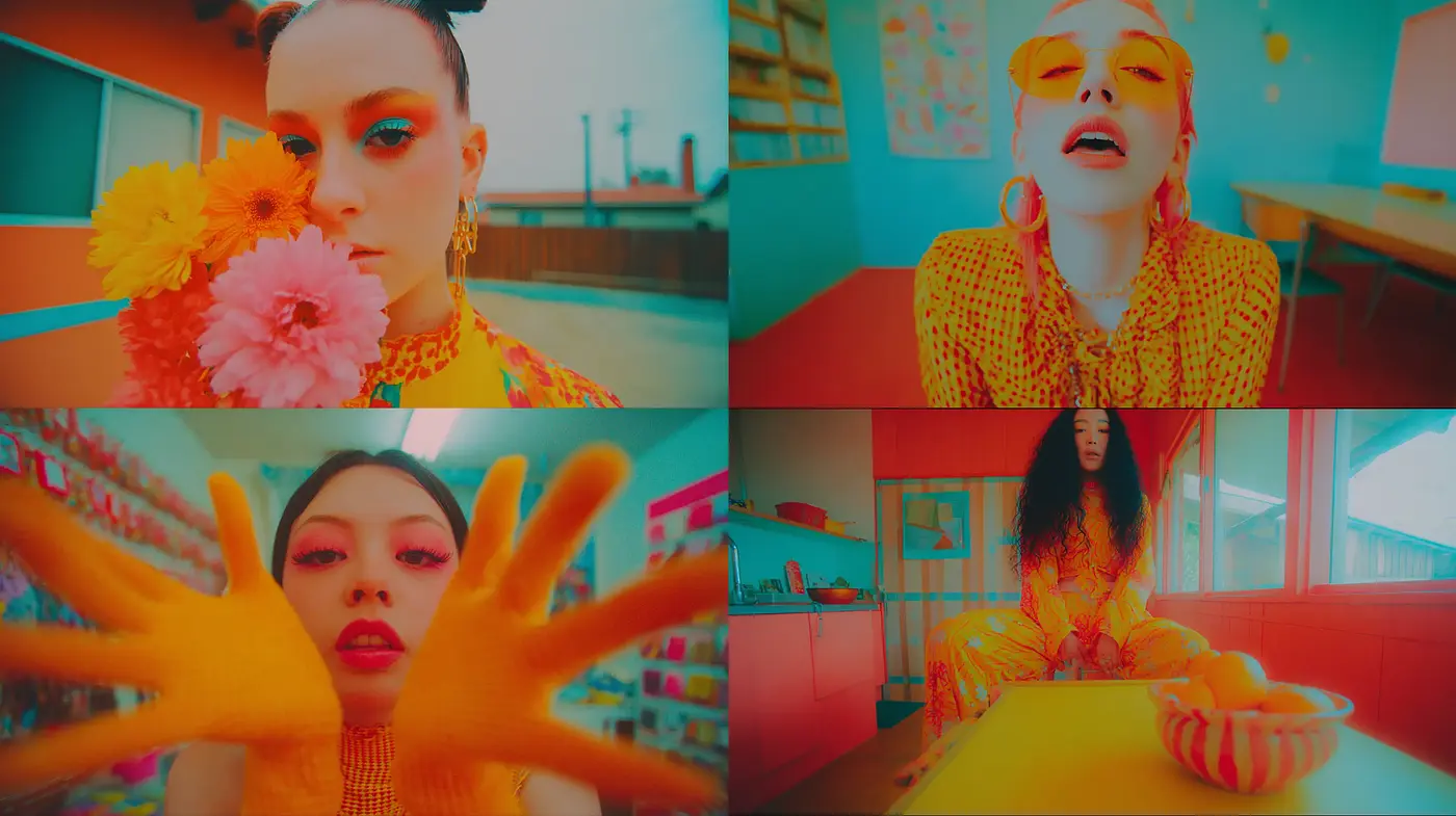 Vibrant and Playful Vintage Aesthetic with Whimsical Influences - Midjourney sref style