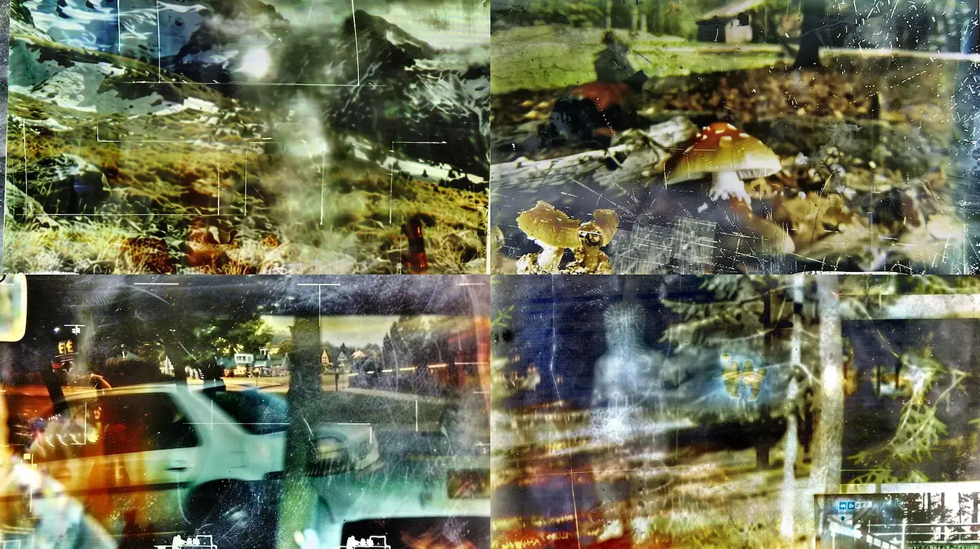 Ethereal and Textured Landscapes with a Surreal Quality - Midjourney sref style