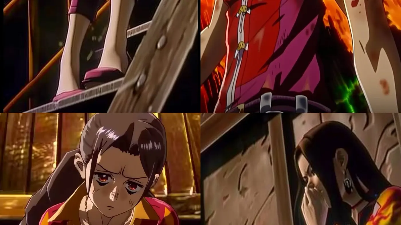 Dark and Dramatic Anime-Inspired Cinematic Style with Vibrant Contrasts and Expressive Textures - Midjourney sref style