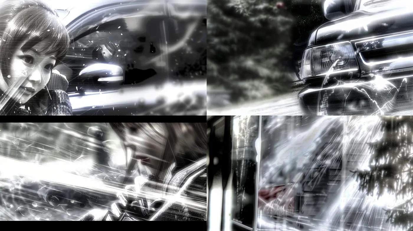 Ethereal Luminance: A Study in Monochromatic Textures and Light Interplay - Midjourney sref style