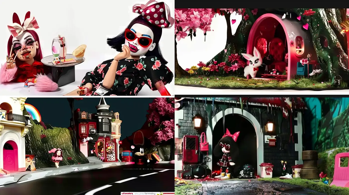 Whimsical Spectrum: Harmony of Surrealism and Hyper-Real Textures - Midjourney sref style