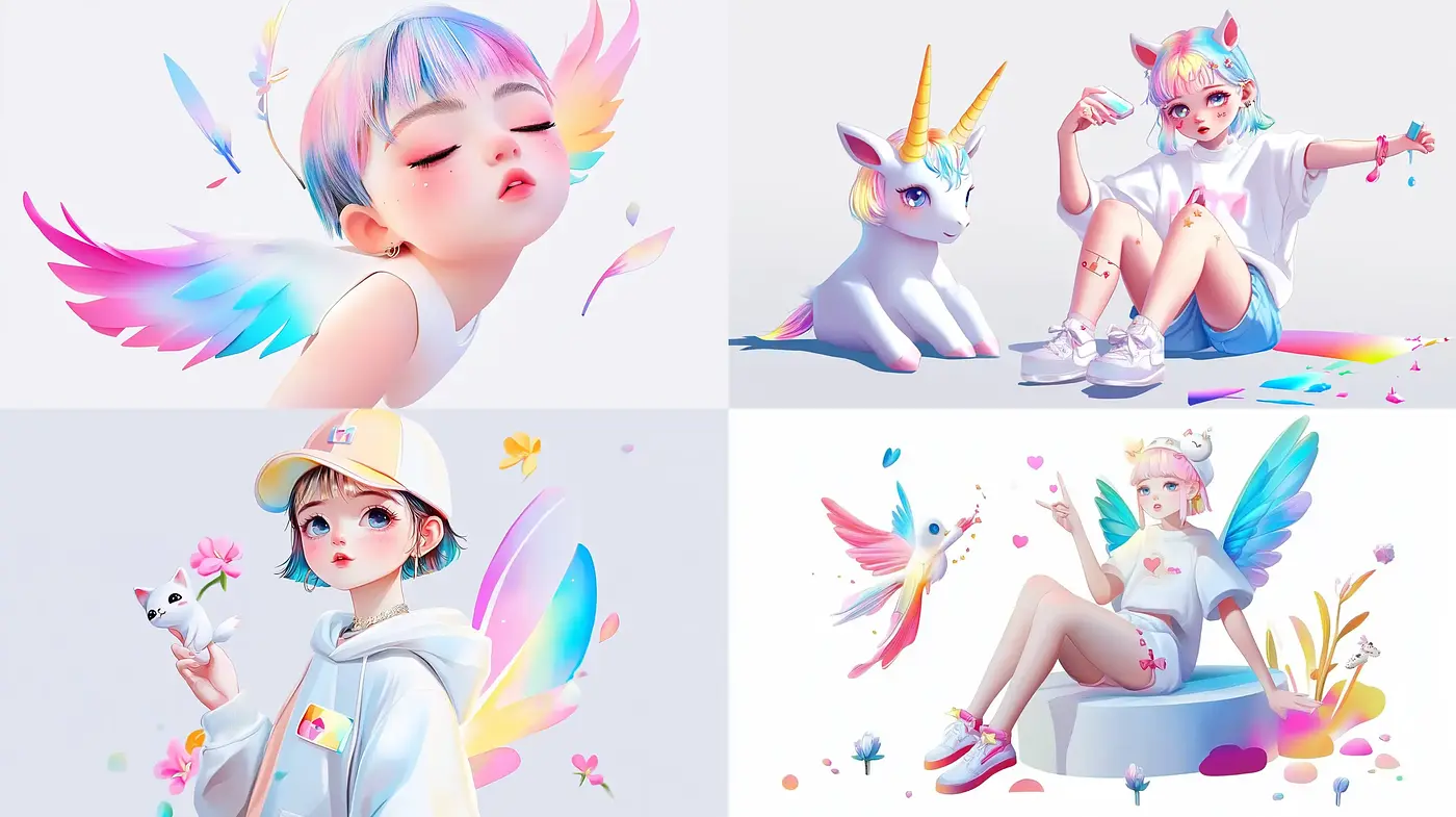 Ethereal Pastel Dreamscape: A Fusion of Fantasy and Anime Aesthetics - Midjourney sref style