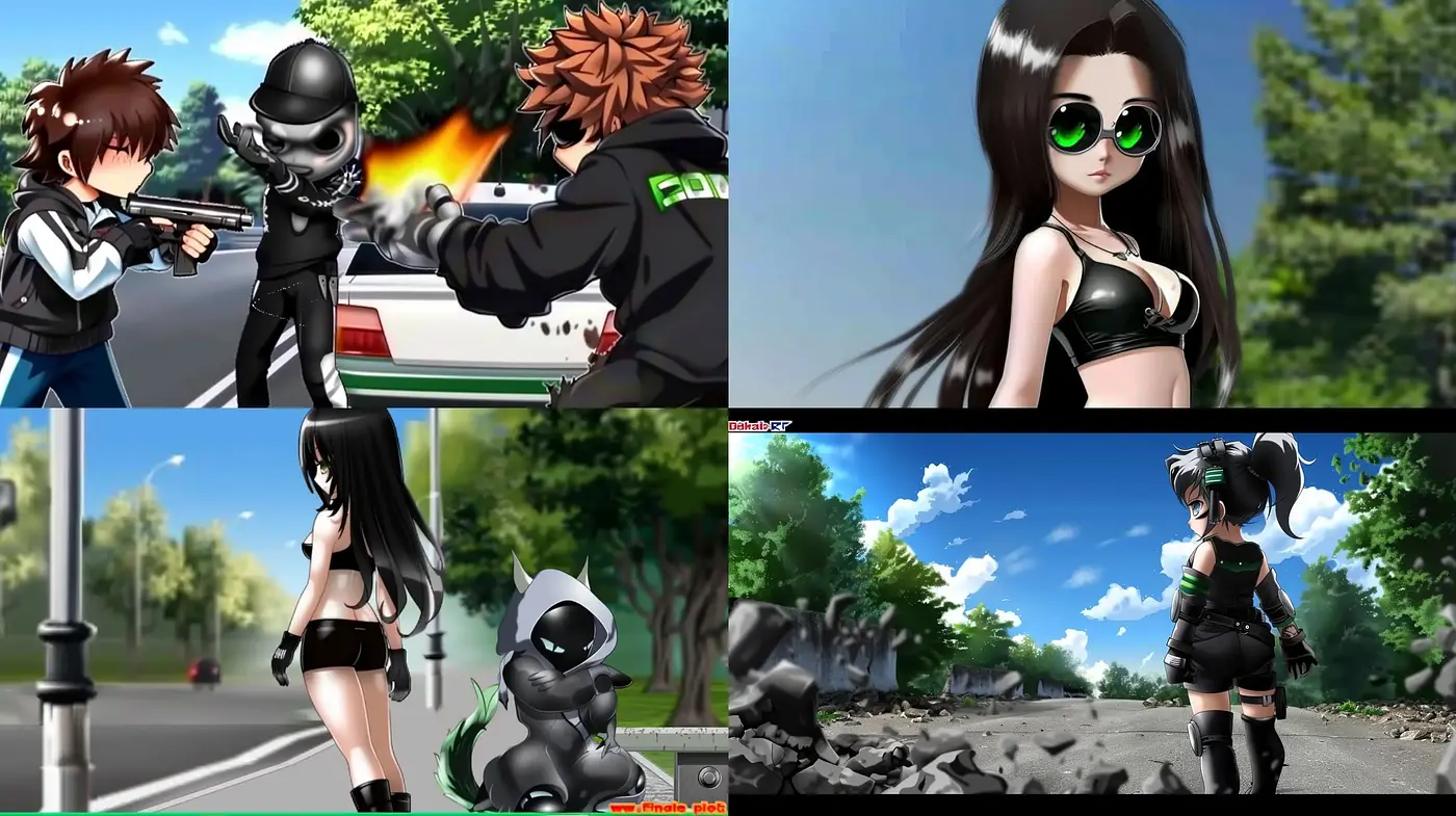 Futuristic Anime-Inspired Digital Renderings with a Glossy Finish - Midjourney sref style