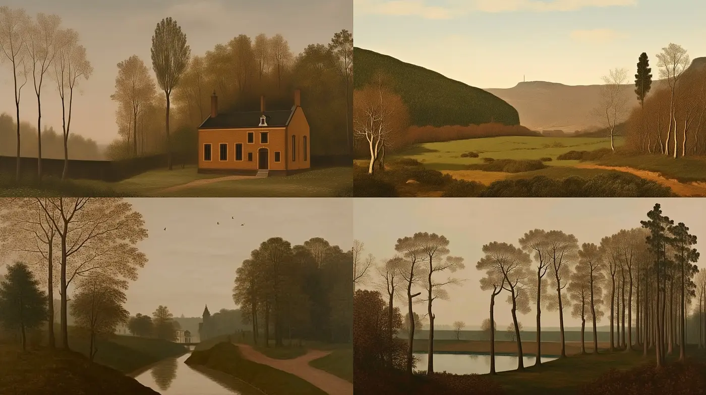 Ethereal Autumn Timelessness: A Muted Palette Exploration in Digital Romanticism - Midjourney sref style