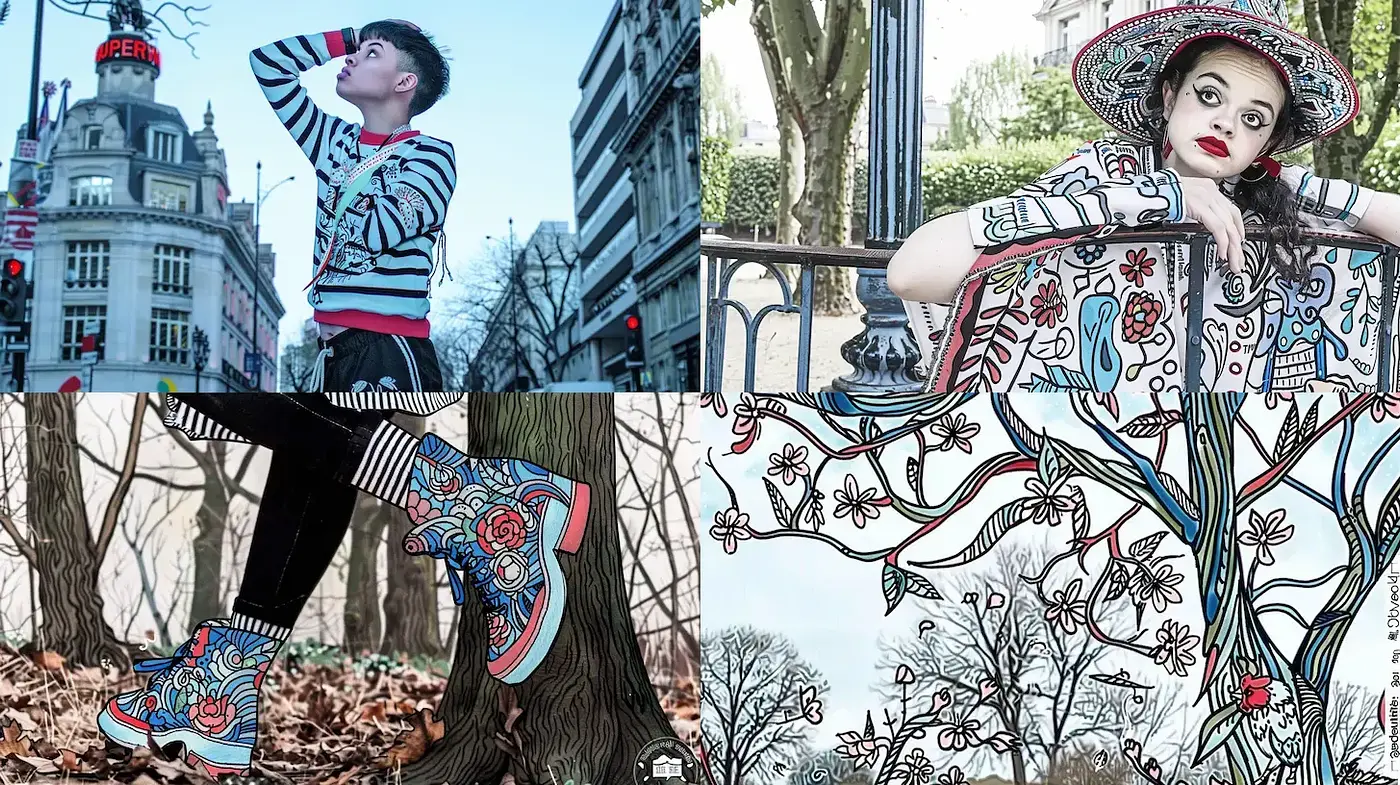 Whimsical Urban Elegance with a Surrealistic Touch - Midjourney sref style