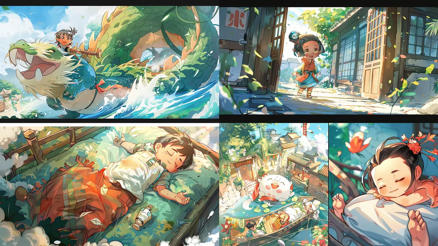 Vibrant Storybook Whimsy: A Harmony of Vivid Colors and Animated Charm - Midjourney sref style