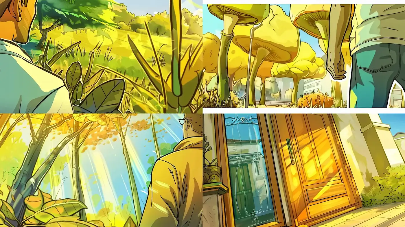 Vibrant and Dynamic Illustrative Style with Whimsical Elements - Midjourney sref style