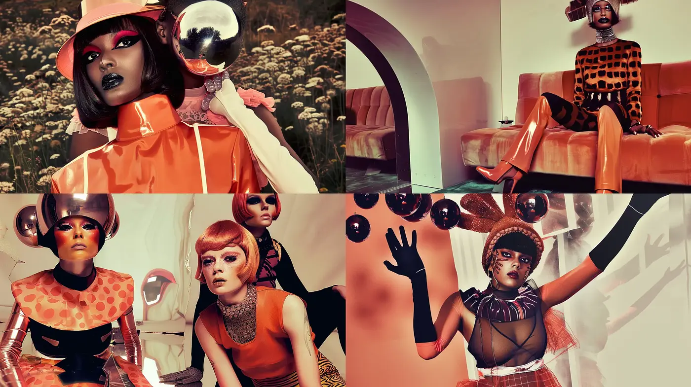 Retrofuturistic Elegance with a Whimsical Twist - Midjourney sref style