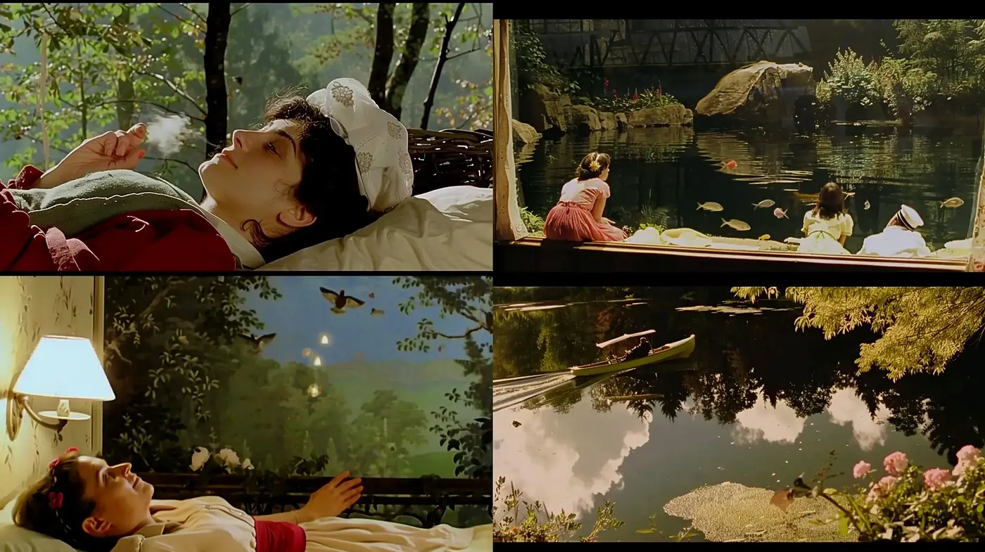 Idyllic Nature-Inspired Dreamscapes with a Cinematic Touch - Midjourney sref style
