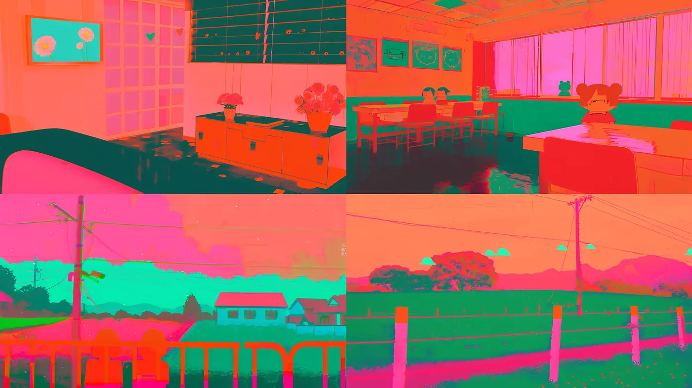 Saturated Dreamscape: An Exploration in Vivid Colors and Surreal Textures - Midjourney sref style