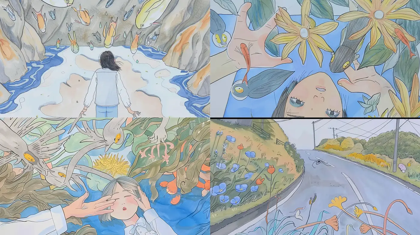 Soothing Pastel Dreamscapes with a Touch of Magical Realism - Midjourney sref style