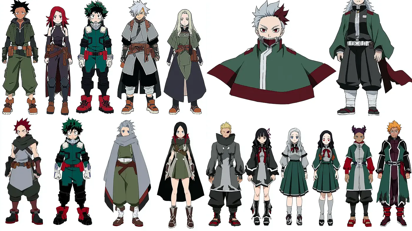 Distinctive Character Design with a Cohesive Visual Theme - Midjourney sref style
