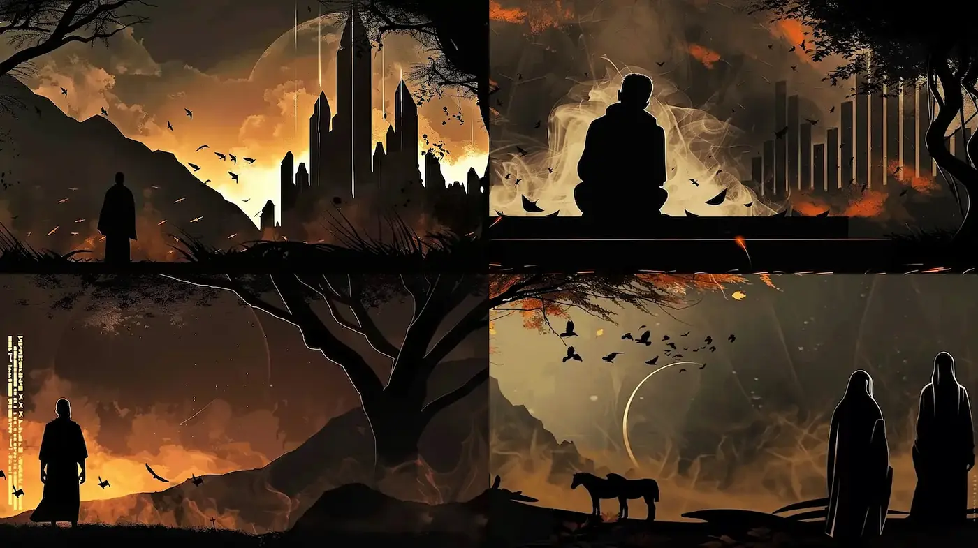 Mysterious and Ethereal Landscapes with a Futuristic Undertone - Midjourney sref style