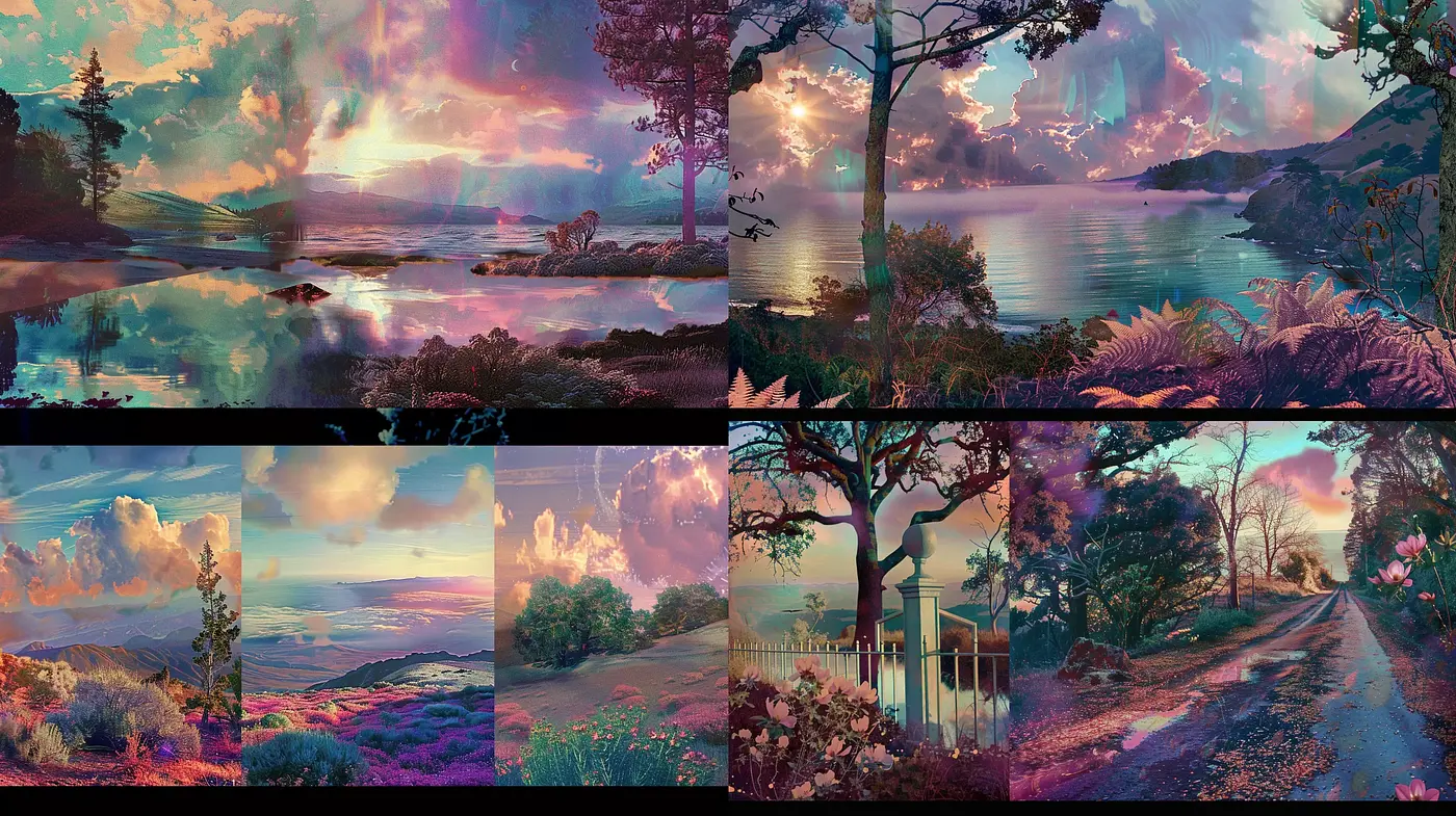 Ethereal Dreamscapes with Surrealist Overtones - Midjourney sref style