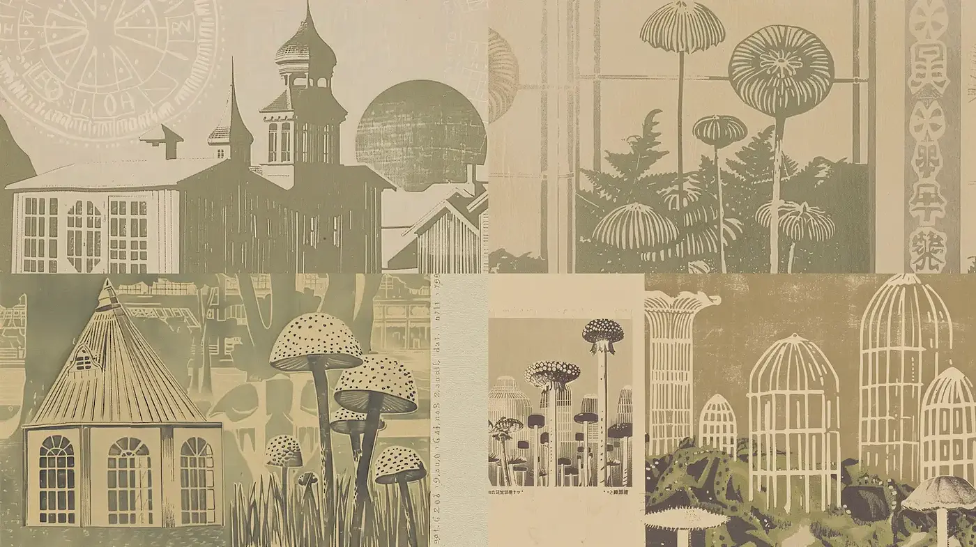 Intricate Vintage Botanical Illustrations with a Nostalgic Touch - Midjourney sref style