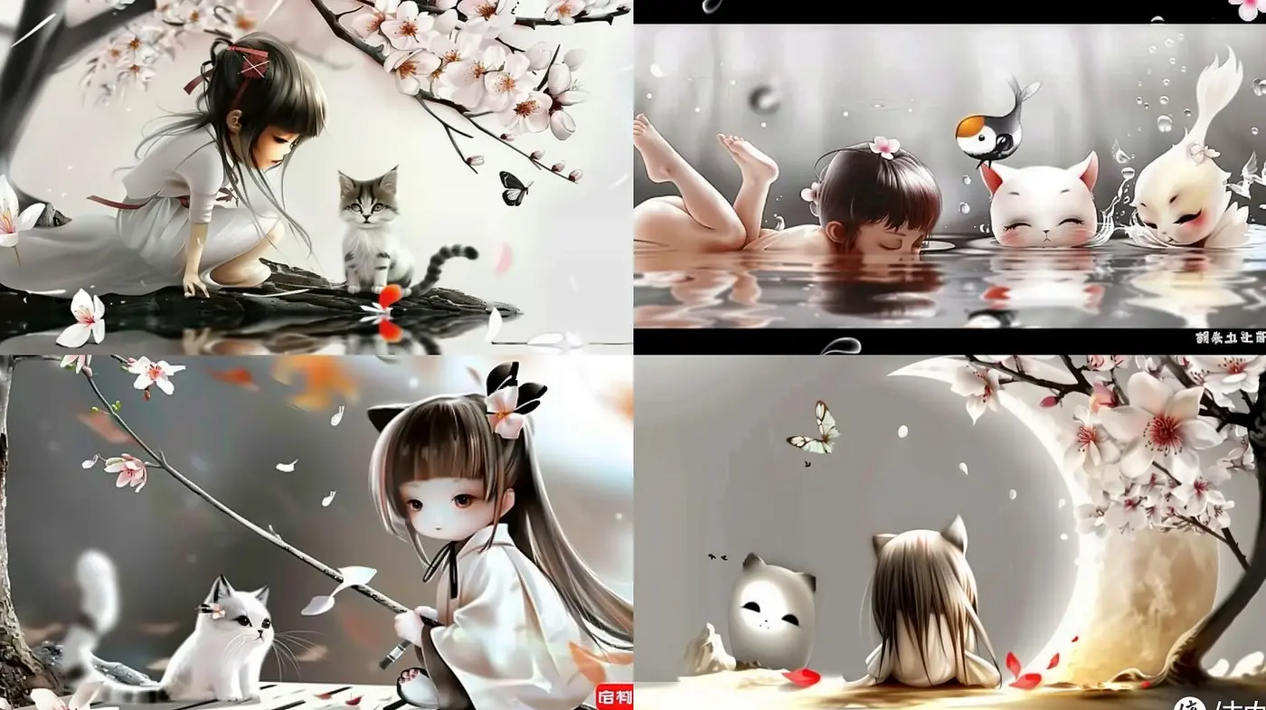 Serene Anime-Inspired Dreamscapes with a Pastel Touch - Midjourney sref style
