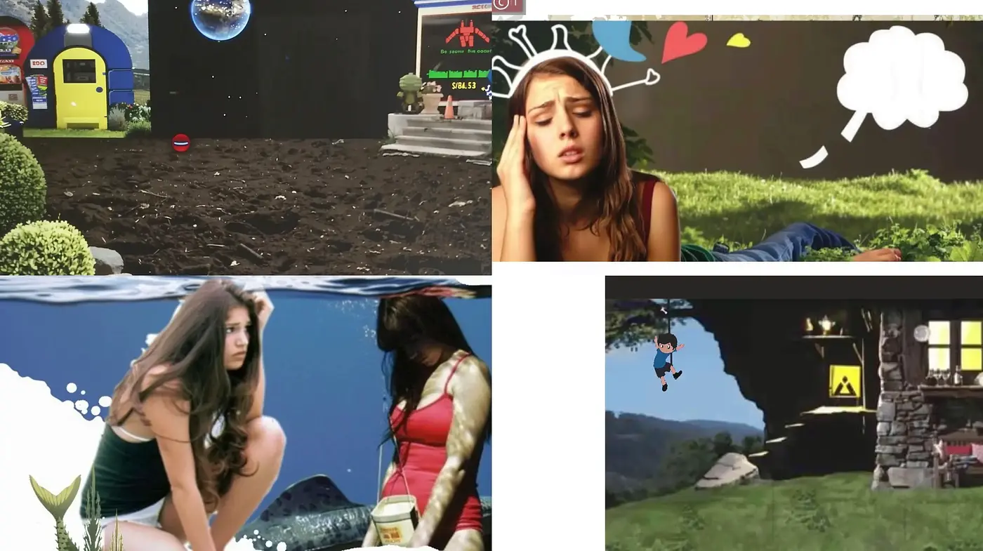 Surrealist Juxtaposition of Reality and Fantasy - Midjourney sref style