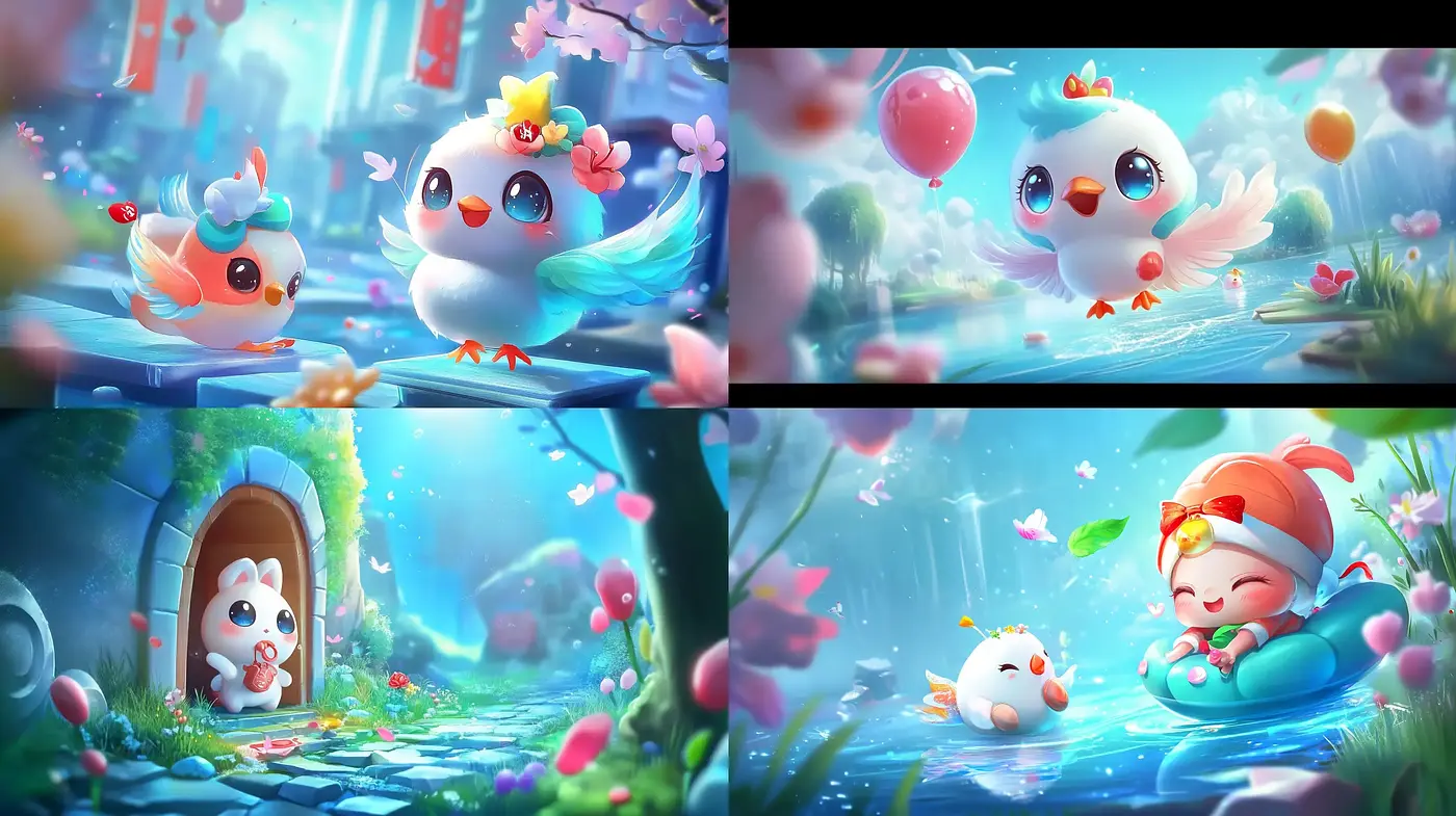 Enchanted Whimsical Dreamscape: A Journey Through Luminous Pastel Fantasia - Midjourney sref style