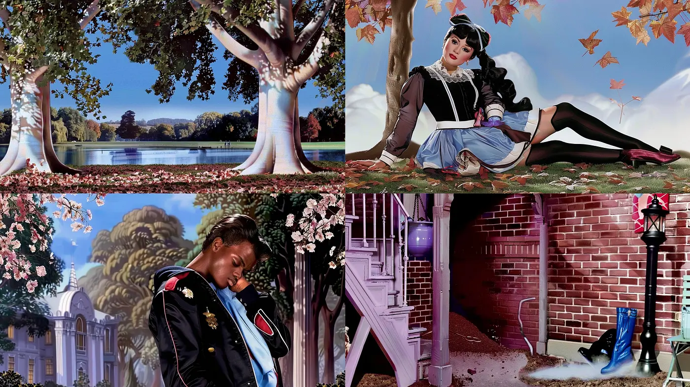 Ethereal Dreamscapes and Poetic Nostalgia: A Vivid Journey Through Stylized Realms - Midjourney sref style