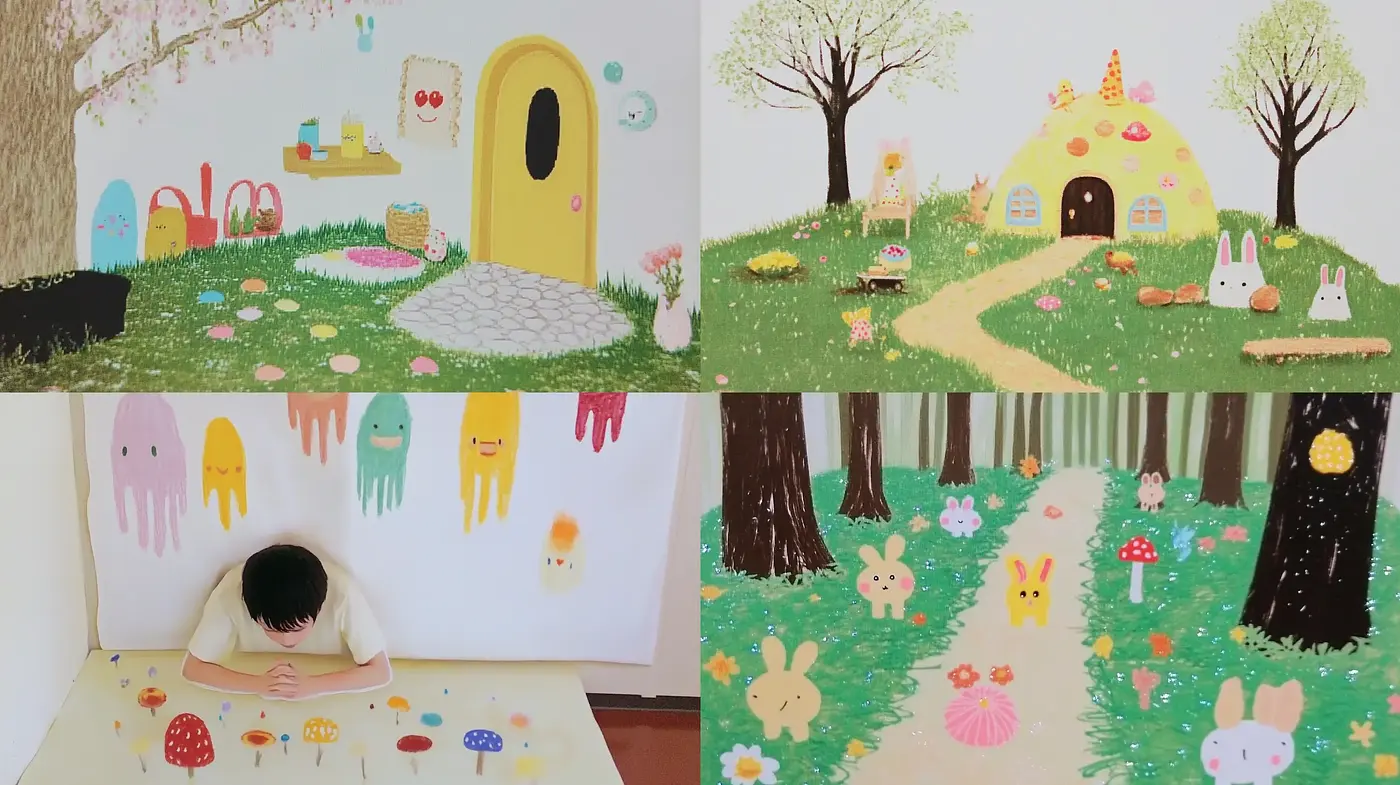 Whimsical Storybook Enchantment with a Pastel Palette - Midjourney sref style