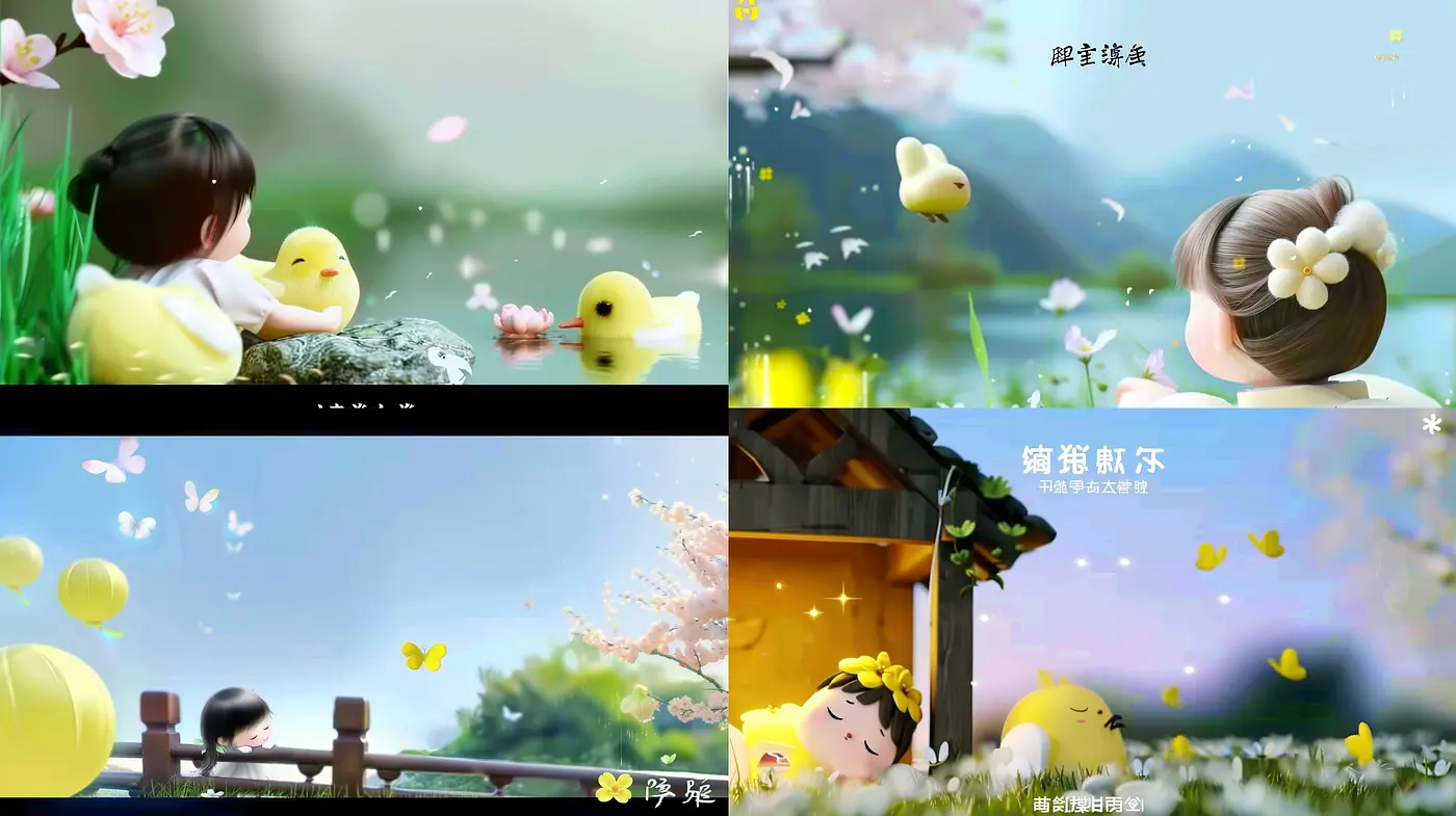 Serene Pastel Dreamscape: A Study in Soft Textures and Whimsy - Midjourney sref style