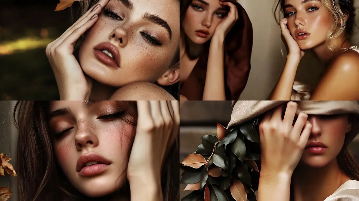 Consistent Tones of Elegance and Refinement in Portraiture - Midjourney sref style