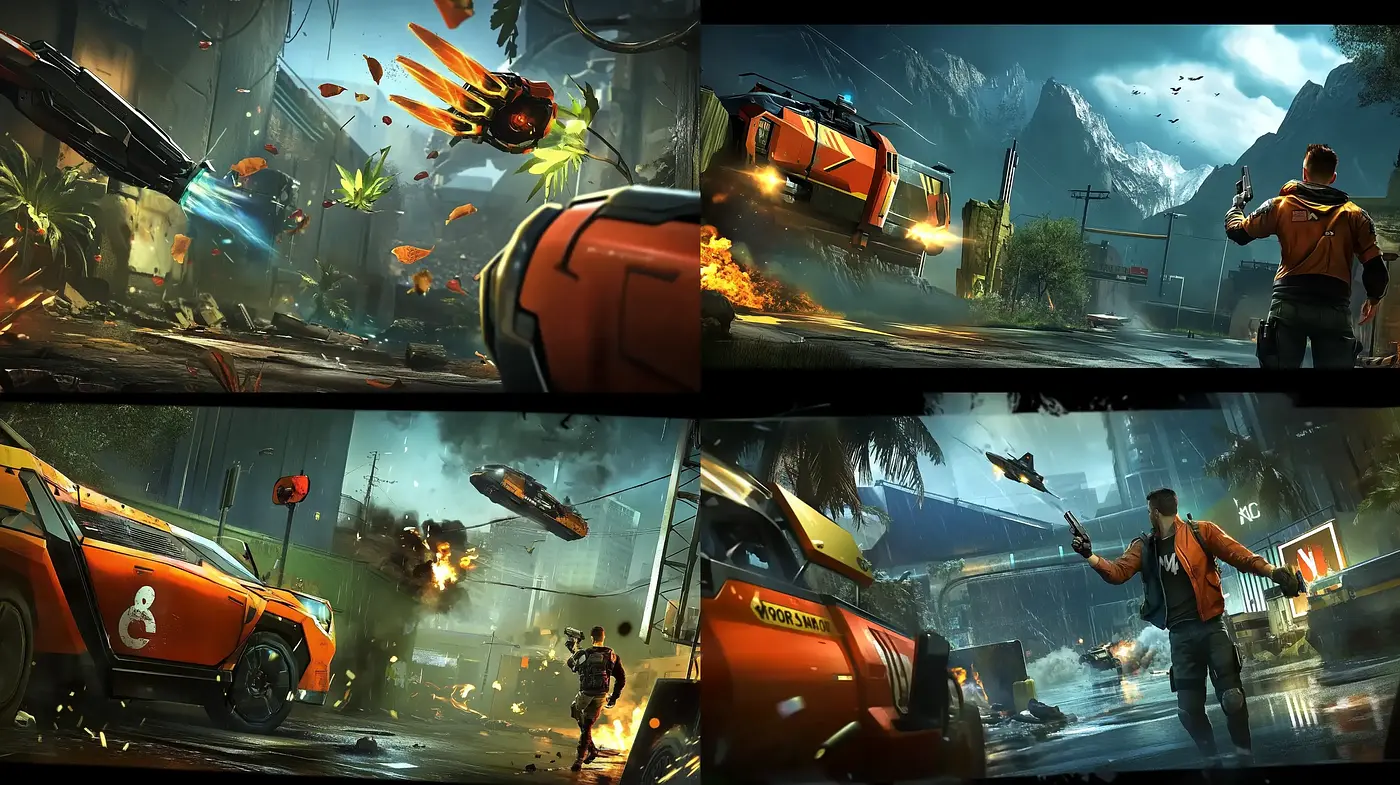 Dynamic Futurism with a Hint of Nostalgia in a Cinematic Lense - Midjourney sref style