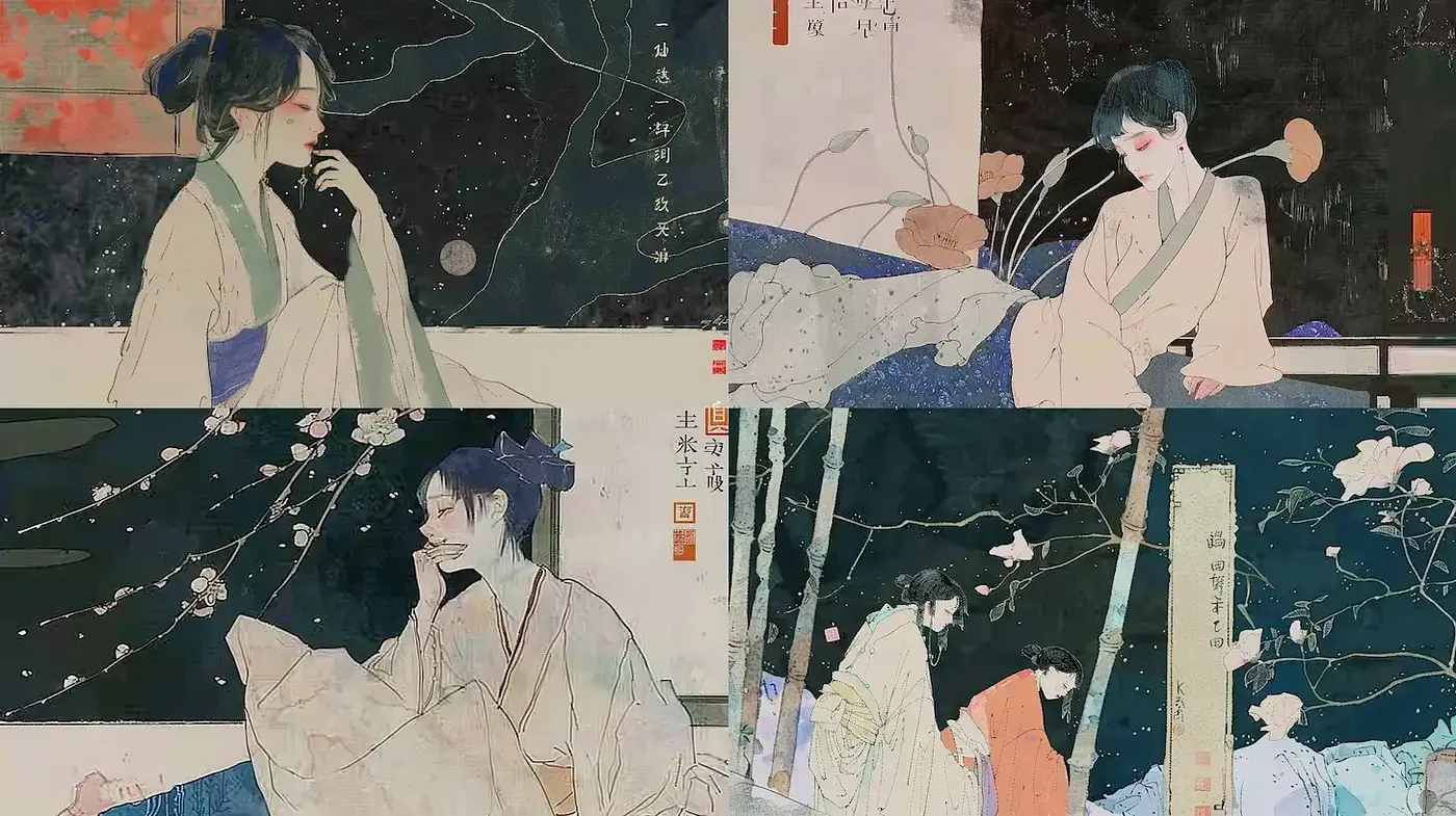 Ethereal Ukiyo-e Dreamscape: A Modern Digital Interpretation of Traditional Japanese Woodblock Prints - Midjourney sref style