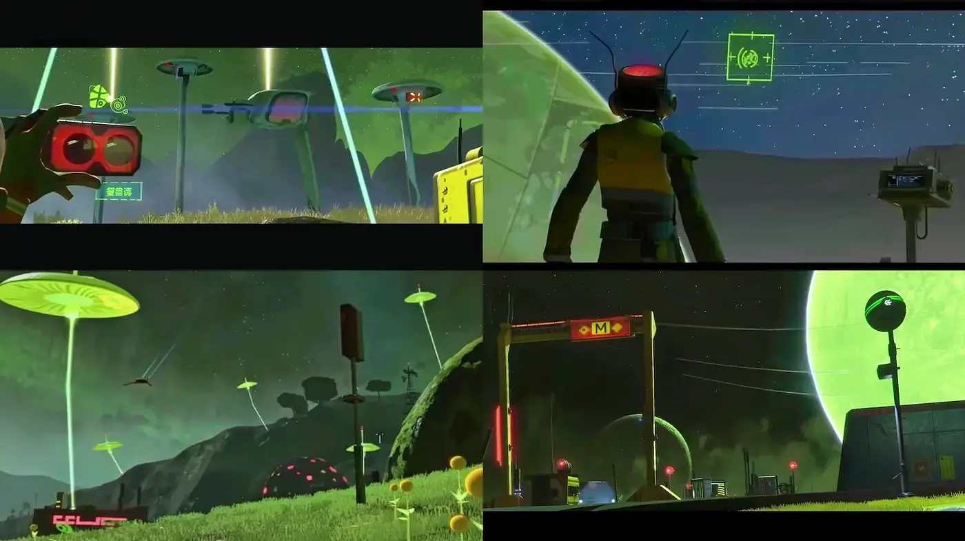 Futuristic Sci-Fi Landscapes with a Digital Aesthetic - Midjourney sref style