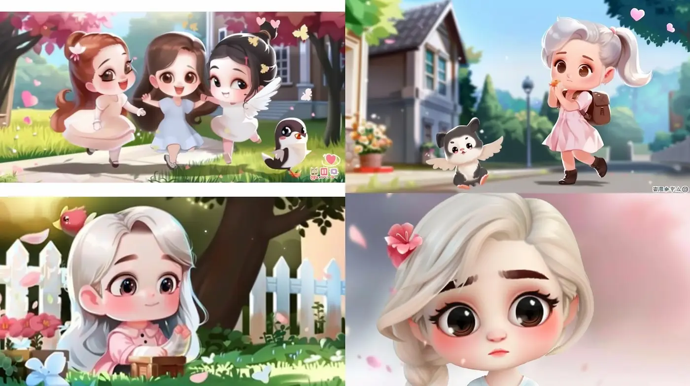 Whimsical Charm of Dreamy Pastel Illustrations - Midjourney sref style