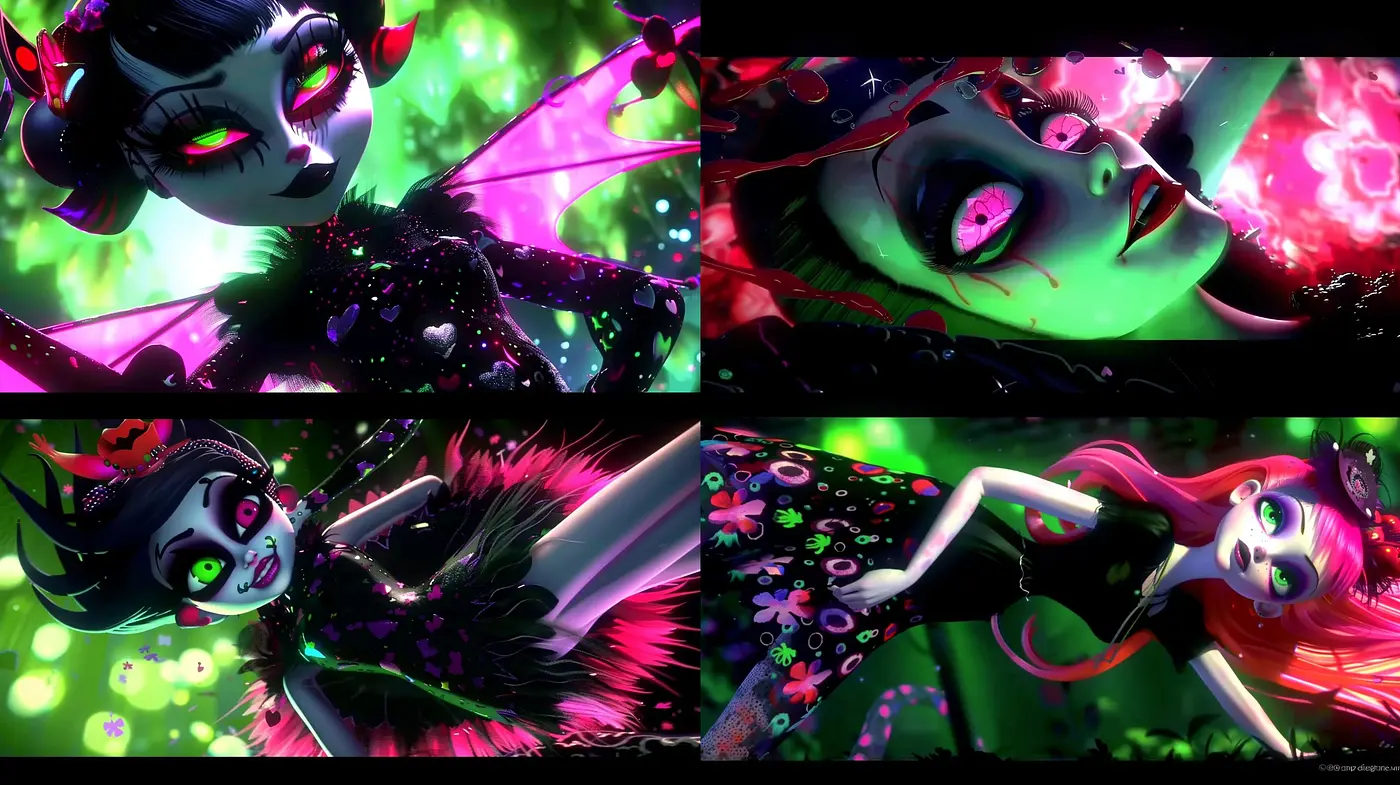 Luminous Dreamscape: A Fusion of Vibrant Surrealism and Fantasy - Midjourney sref style
