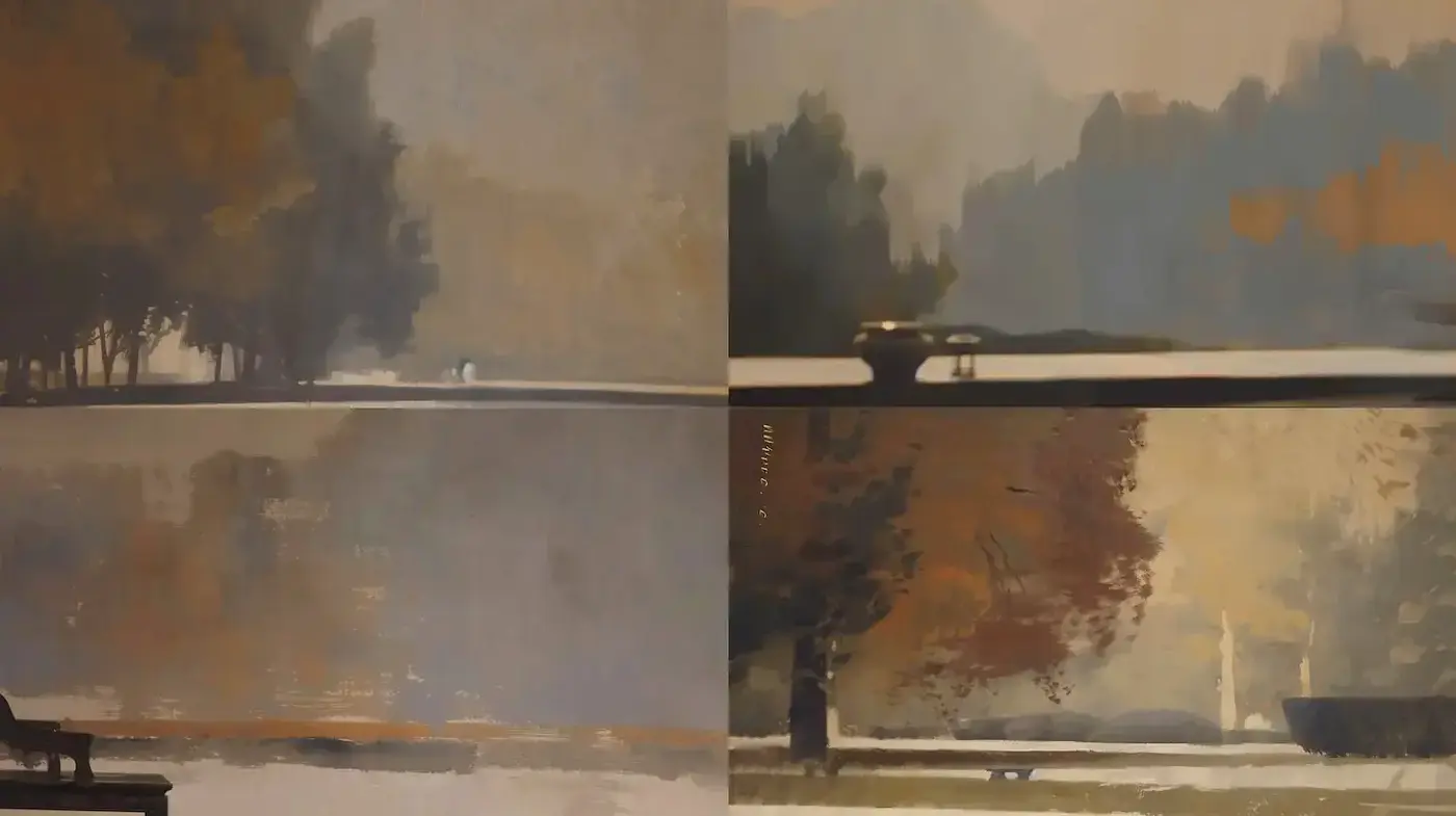 Subtle Atmospheric Landscapes with a Touch of Impressionism - Midjourney sref style