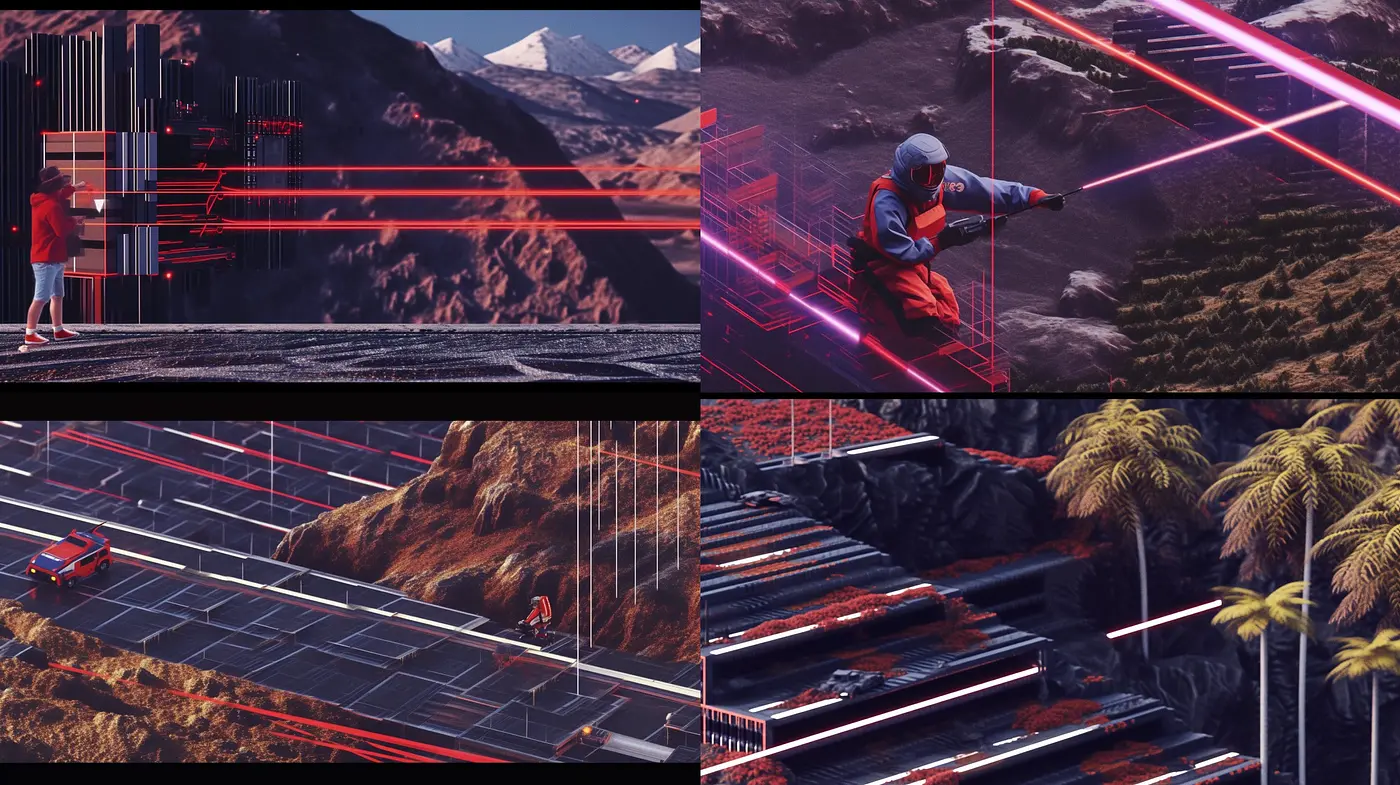 Futuristic Synthwave Dreamscape: A Consistent Vision of Retrofuturistic Nostalgia - Midjourney sref style