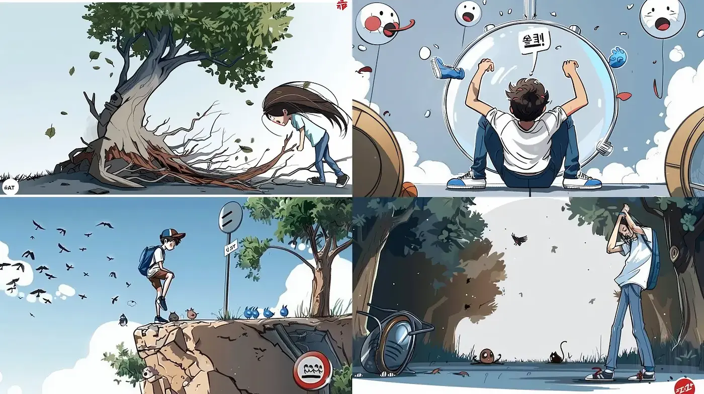Playful and Whimsical Illustrations with a Contemporary Cartoon Aesthetic - Midjourney sref style